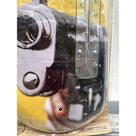 Notice Beware Of Owner Metal Thermometer Gun Dog Vintage Style Wall Decor{80} - Picture 4 of 9